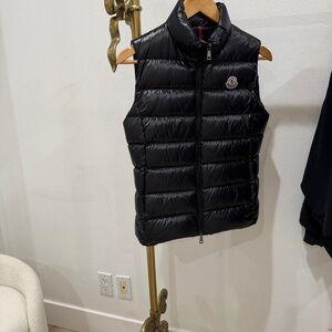 Moncler Glossy Black Puffer Vest